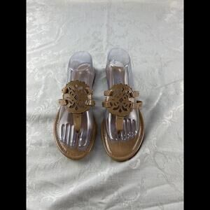 Circus Sam Edelman Sandals Womens Size 9 Tan Thongs Strappy Flat Bohemian
